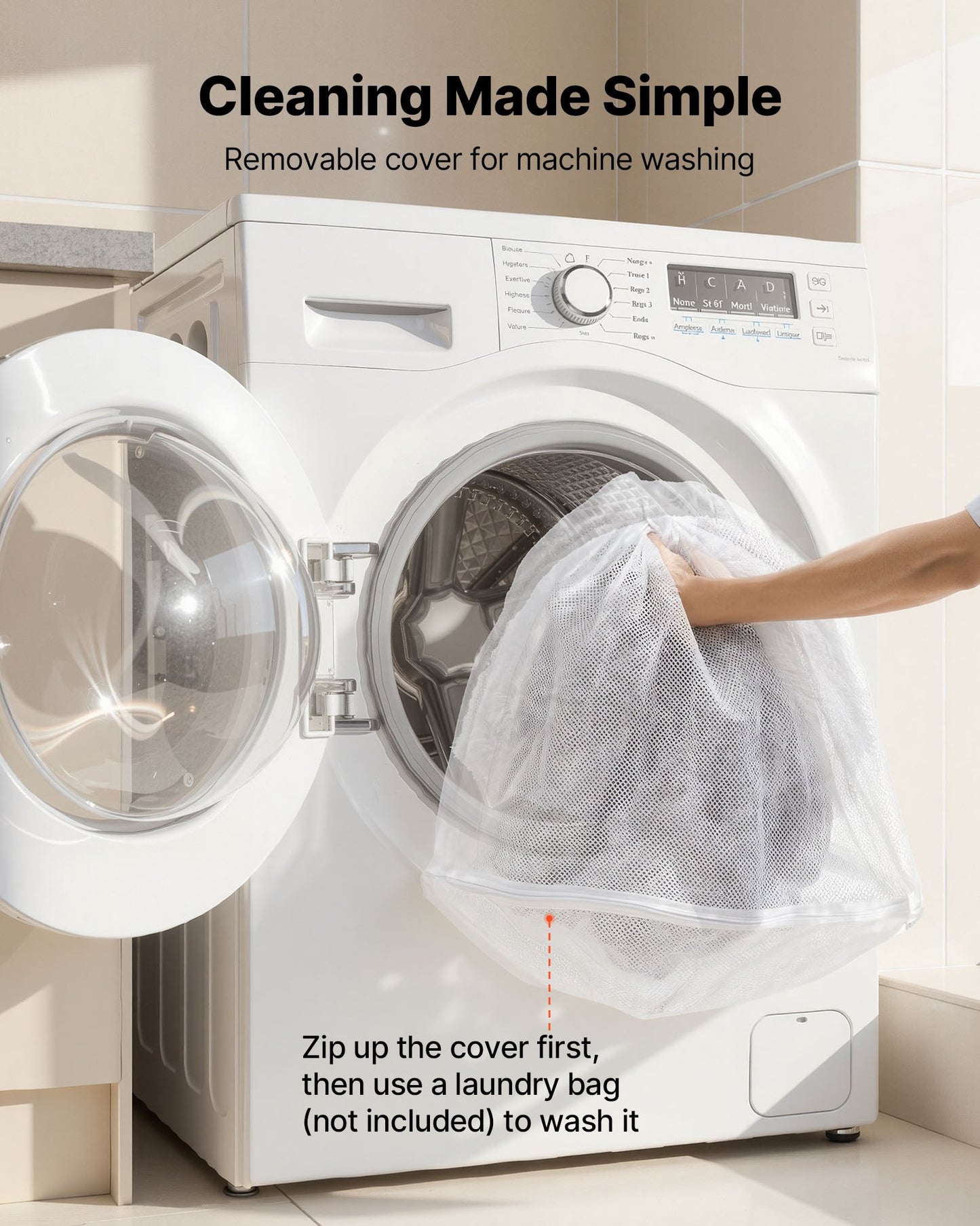 Human Dog Bed, 1710 x 1000 x 240 mm Orthopedic Memory Foam Human Sized Dog Bed, Humans Pet Beds with Side Pocket, Handle & Zipper, Removable Machine-Washable Dogs Beds for Humans, Gray