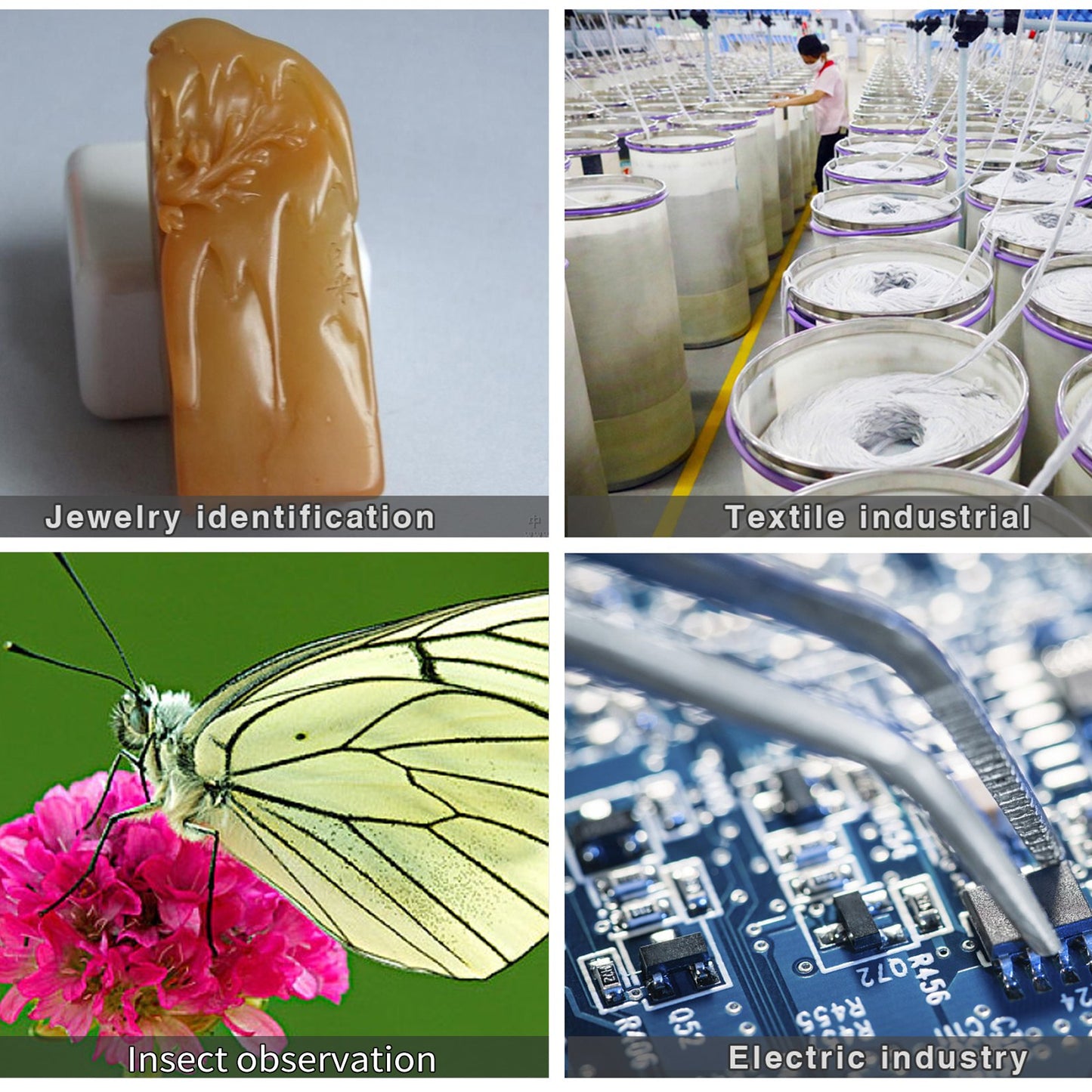 3,5X-90X simultant fokalt stereomikroskop 360° vridbart trinokulärt stereomikroskop med dubbelarmsbom