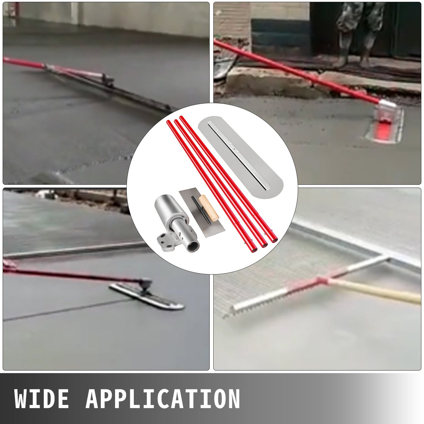 Bull Float Manganstål Betongflott 900x200mm, Betongflottverktyg Cementverktyg Bullbetongkit Bull Poolflott Bullflotthandtag Bullflottfäste Betongverktyg Efterbehandling Bullflott