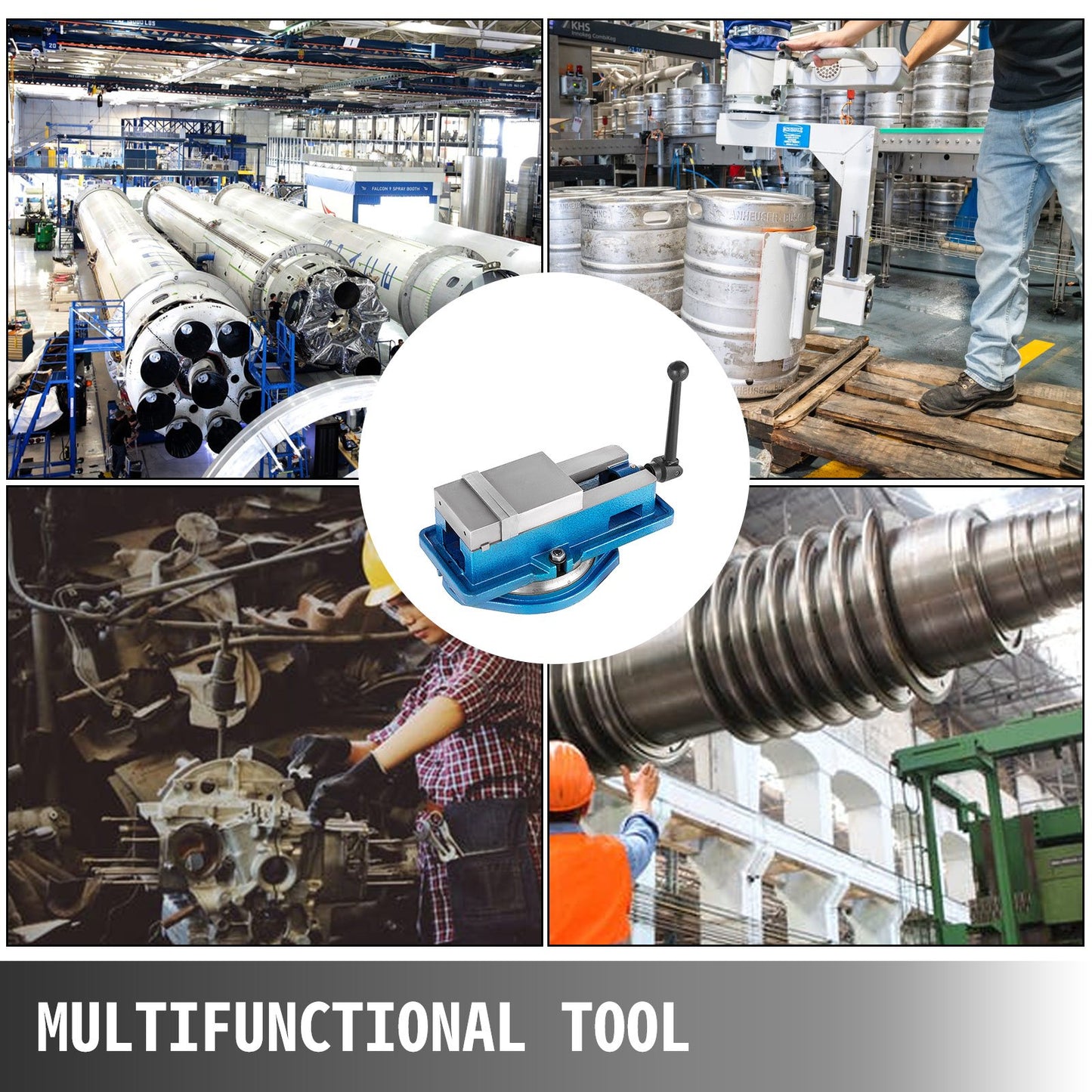 Skruvstycke för precisionsfräsmaskin, 4 tums acculås, vridbar bas, klämskruvstycke, 360 graders skala, bänkskruvstycke, klämklämma, 100 mm bredd för fräsning, borrning, precisionsdelar, finbearbetning