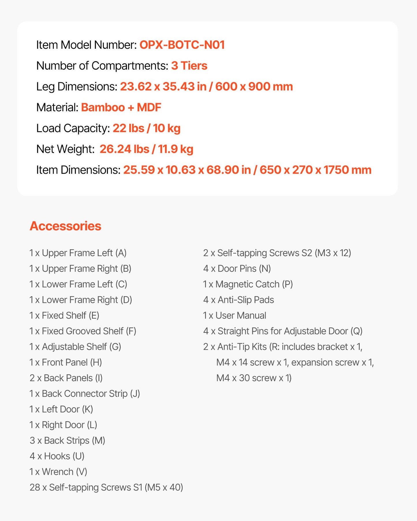 Förvaringsskåp i bambu över toaletten, 175 cm hög badrumsförvaring med dubbeldörr och justerbar invändig hyllplan, platsbesparande badrumsförvaring ovanför toaletten med öppen hyllplan, naturlig
