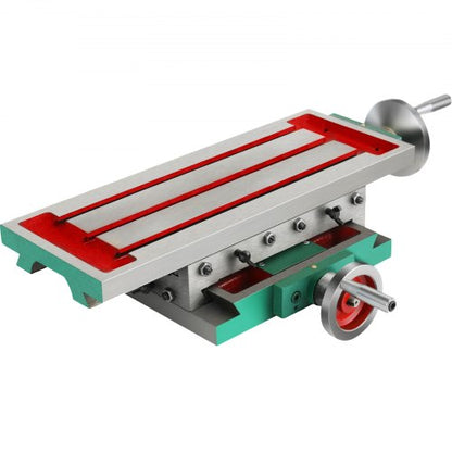 Fräsbord 17,7×6,7 tum (450 x 170 mm) Slidfräsbord 30 kg Multifunktionsarbetsbord Kryssfräsmaskin 2 axlar 4-vägs för alla borrstativ Bänkborrning Fräsmaskin