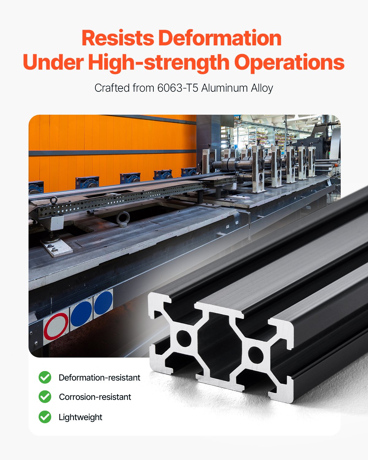 5 st. 47,2 tum (1200 mm) T-spår 2040 aluminiumprofil, anodiserad linjär skena enligt europeisk standard, höghållfast extruderad aluminiumskena för 3D-skrivare, CNC-maskin DIY, lasergravering, svart