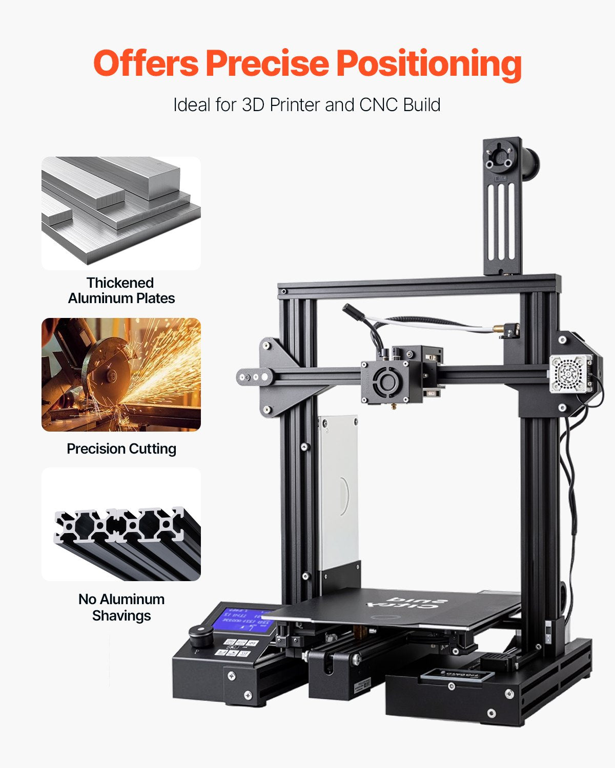 5 st. 47,2 tum (1200 mm) T-spår 2040 aluminiumprofil, anodiserad linjär skena enligt europeisk standard, höghållfast extruderad aluminiumskena för 3D-skrivare, CNC-maskin DIY, lasergravering, svart