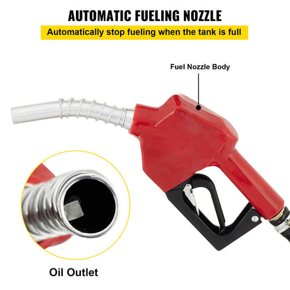 40 L dieselpump, eldningsoljepump, 300 W självsugande oljepump, oljesugpump, självsugande, dieselbränsleöverföringspump, automatisk räknarpump
