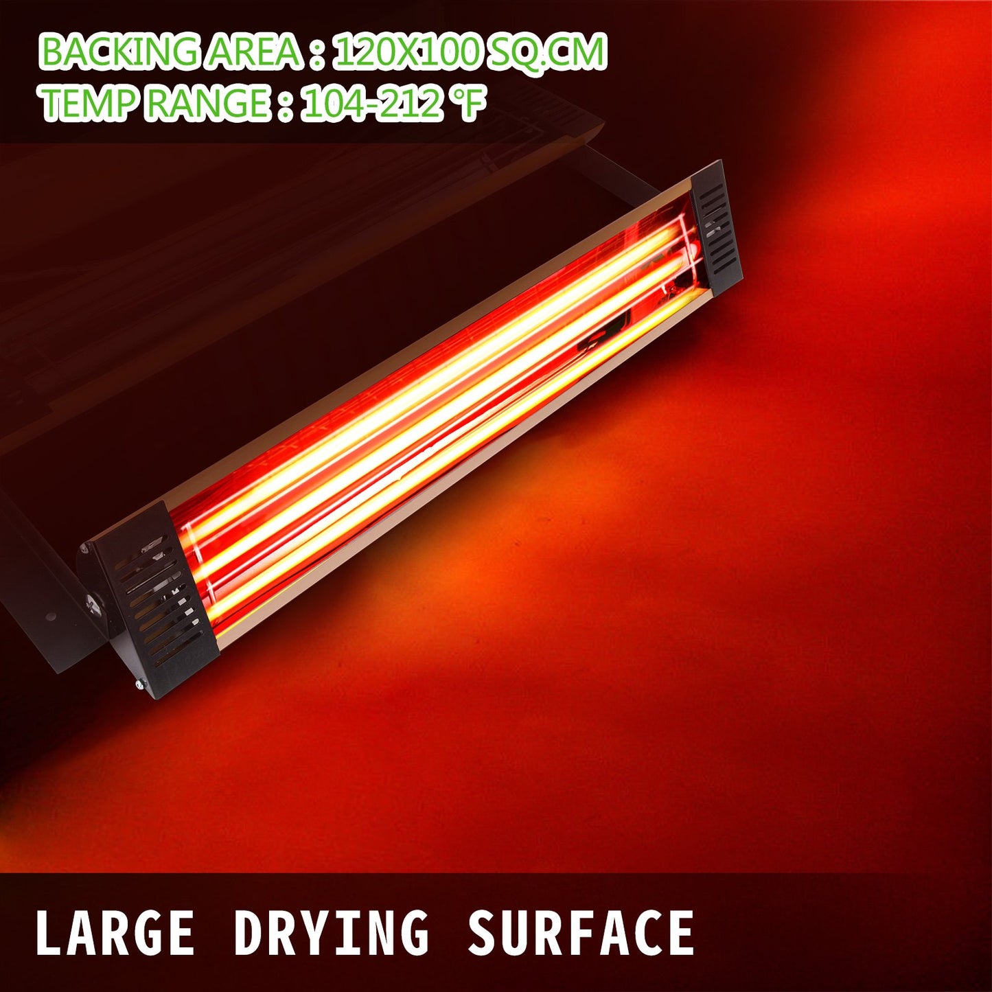 Infrarot-Heiz-Sprühkabinenlampe zum Lackieren, 2 set, 3000 W