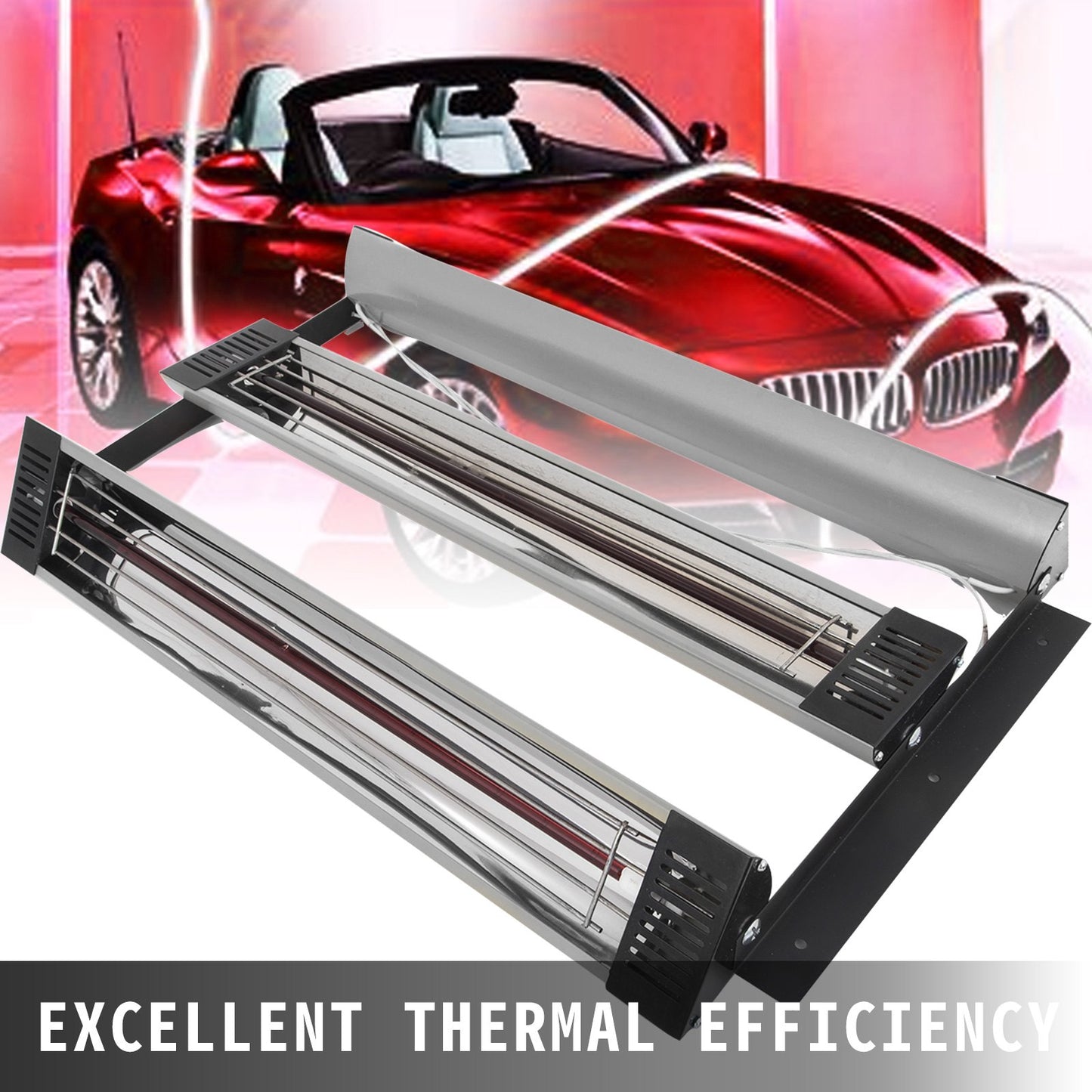 Infrarot-Heiz-Sprühkabinenlampe zum Lackieren, 2 set, 3000 W