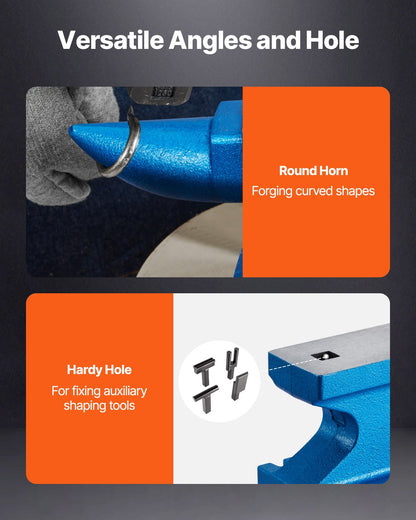 Städ i ett horn, 55 pund, gjutjärnsstäd, smed, tål hårda slag, städ, robust, runt horn, smed, juvelerare, metallsmedsverktyg, till salu, smidesverktyg och utrustning