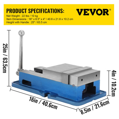 15,2 cm kraftfullt precisionsskruvstycke, 26,9 kg skruvstycke Maskinskruvstycke Precisionsskruvstycke Tillbehörsset, 4,4 cm käft Precisionsklämningsskruvstycke med låsbord