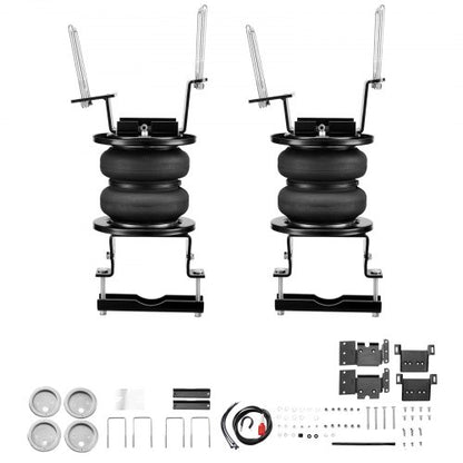 Krockkuddesats, luftfjädringsats, kompatibel med 2011-2019 Chevrolet Silverado 2500/3500HD och GMC Sierra 2500/3500HD 4WD bakhjulsdrift, 5000 lbs lastning, 5 till 100 PSI