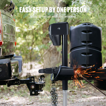 A-rams släpvagnskoppling, passar 2-tums dragkula, 3200 kg dragkapacitet, kraftig stålkoppling, perfekt för att dra kombibilar, pickuper, stadsjeepar, husbilar, svart beläggningsyta