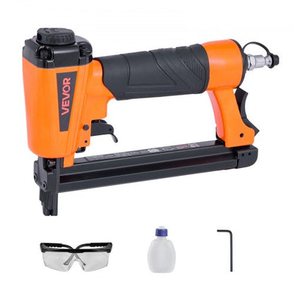 Pneumatic Staple Gun, 20 Gauge T50 Pneumatic Upholstery Stapler for 10.8mm Crown 4mm-16mm Length Staples, 70-110 PSI Air Staple Gun for Woodworking, Upholstering, Fabric, Crafts, DIY Projects