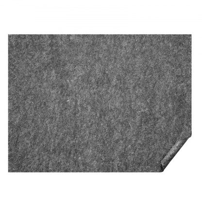 Mattunderlägg utan halkskydd, skyddande dämpande mattunderlägg 9' x 12', 1/2" tjockt, 100% ren polyesterfilt, 10-11㎡ premium komfort under fötterna mattunderlägg för alla golv, grå