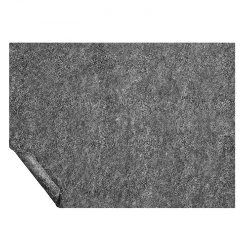 Mattunderlägg utan halkskydd, skyddande dämpande mattunderlägg, 2,4 m x 3 m, 1,25 cm tjockt, 100 % ren polyesterfilt, 18–2,4 m premiumkomfort under foten, mattunderlägg för alla golv, grå