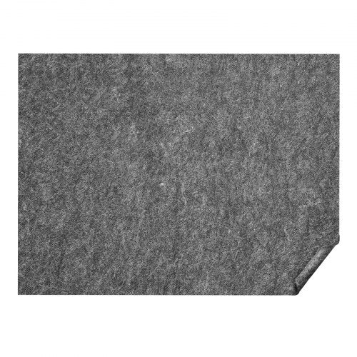 Mattunderlägg utan halkskydd, skyddande dämpande mattunderlägg, 2,7 m x 3,6 m, 0,6 mm tjockt, 100 % ren polyesterfilt, 28–33 cm premiumkomfort under foten, mattunderlägg för alla golv, grå
