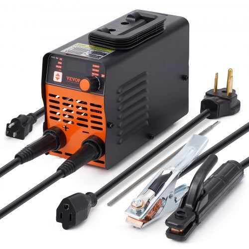 220V stavsvets, 160A Båg-/Lift TIG-svetsmaskin med stor LED-display, 2-i-1 bärbar stavsvetsmaskin med varmstart, bågkraft, anti-vidhäftning VRD, MMA-bågsvetsmaskin, svetsning