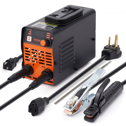 220V stavsvets, 160A Båg-/Lift TIG-svetsmaskin med stor LED-display, 2-i-1 bärbar stavsvetsmaskin med varmstart, bågkraft, anti-vidhäftning VRD, MMA-bågsvetsmaskin, svetsning