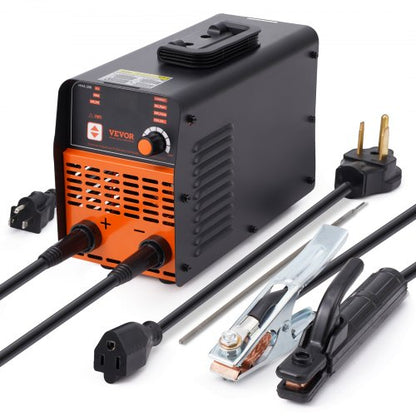 220V elektrodsvets, 200A BÅGSVETS/Lift TIG-SVETS med stor LED-display, 2-i-1 bärbar elektrodsvets med varmstart, bågkraft, anti-vidhäftning, MMA-elektrodsvets