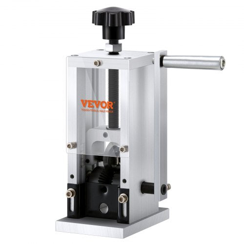 Manual Wire Stripping Machine, 1.5 mm-30 mm Copper Stripper with Hand Crank or Drill Powered, Visible Stripping Depth Reference, Portable Aluminum Frame Wire Peeler for Scrap Copper Recycling