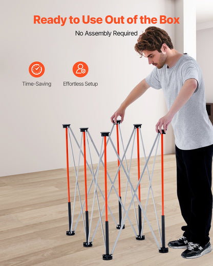Portable Folding Workstand, 1266 x 665 mm Collapsible Workbench, 1135 kg Weight Capacity, No Assembly Foldable Work Stand with Storage Bag, Table Top NOT Included, for Garage Workshop Outdoor