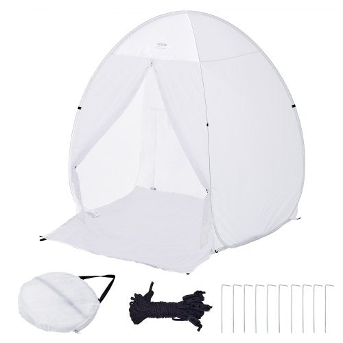 Bärbart sprayfärgstält för sprayfärg 152,4x152,4x177,8 cm, uppfällbart