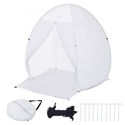 Bärbart sprayfärgstält för sprayfärg 152,4x152,4x177,8 cm, uppfällbart