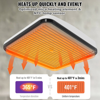 Värmepress 7 x 6 tum Bärbar Enkel Press Sublimeringsöverföring DIY