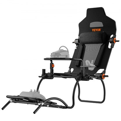 Racing Wheel Stand Foldable For Logitech G923/G920/G29, Steering Wheel Stand & Foot Pedal Angle Adjustable,Portable Steel Driving Simulator Cockpit-Thrustmaster T248P, GT/Formula Mode Large Size