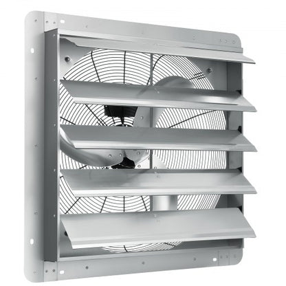 Shutter-frånluftsfläkt, 610 mm höghastighet 1400 varv/min 2892 CFM, väggmonterad vindsfläkt i aluminium med AC-motor, ventilation och kylning för växthus, garage, skjul, butiker