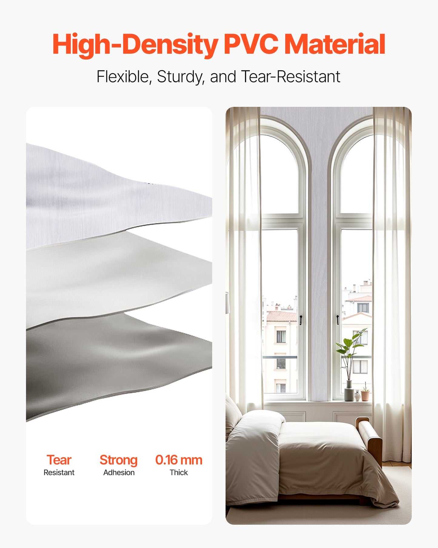 Tapet med självhäftande tapet, 45 cm x 10 m, vit träådring, vattentät, självhäftande, lätt att rengöra och dra av, väggdekorativ vinylrulle för sovrum, kök, kontor, badrum, skrivbord