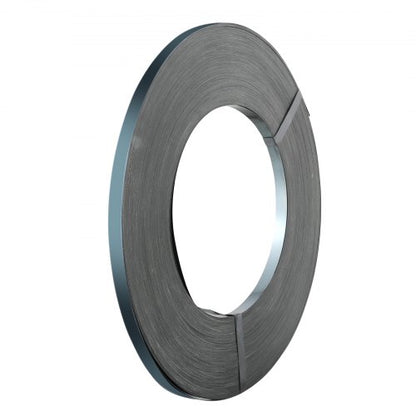 Förpackningsband i stål, 1640 fot längd x 3/4" bredd x 0,02" tjocklek, 1700 lbs brottstyrka, kraftig bandning av pallband, bärbara starka bandningsband i metall, svarta