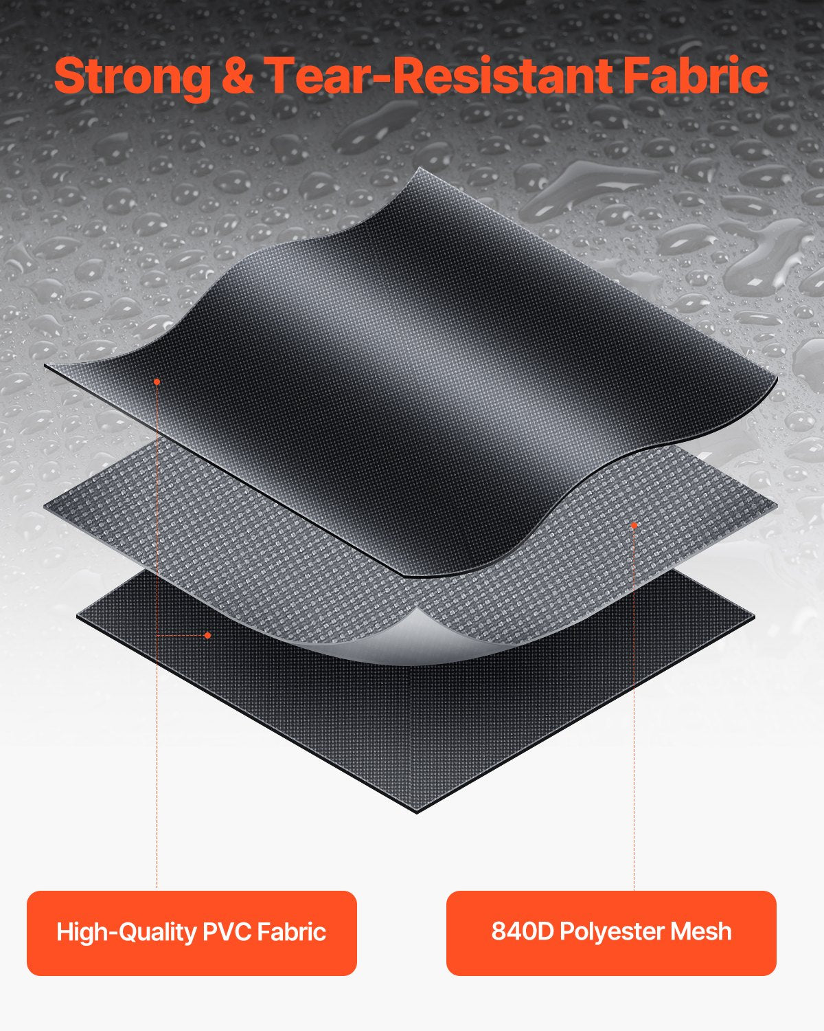 Taklastväska för bil, 23 kubikfot taklasthållare, kraftig 840D PVC 100 % vattentät taklastväska för alla fordon med/utan räcke - med lås, halkfri matta, krok för 6 dörrar