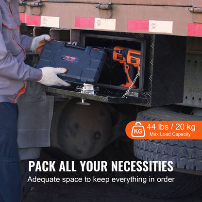 Verktygslåda i aluminium för lastbil undertill, 45,7x30,5x35,6 cm, verktygsförvaring för husvagn/husvagn