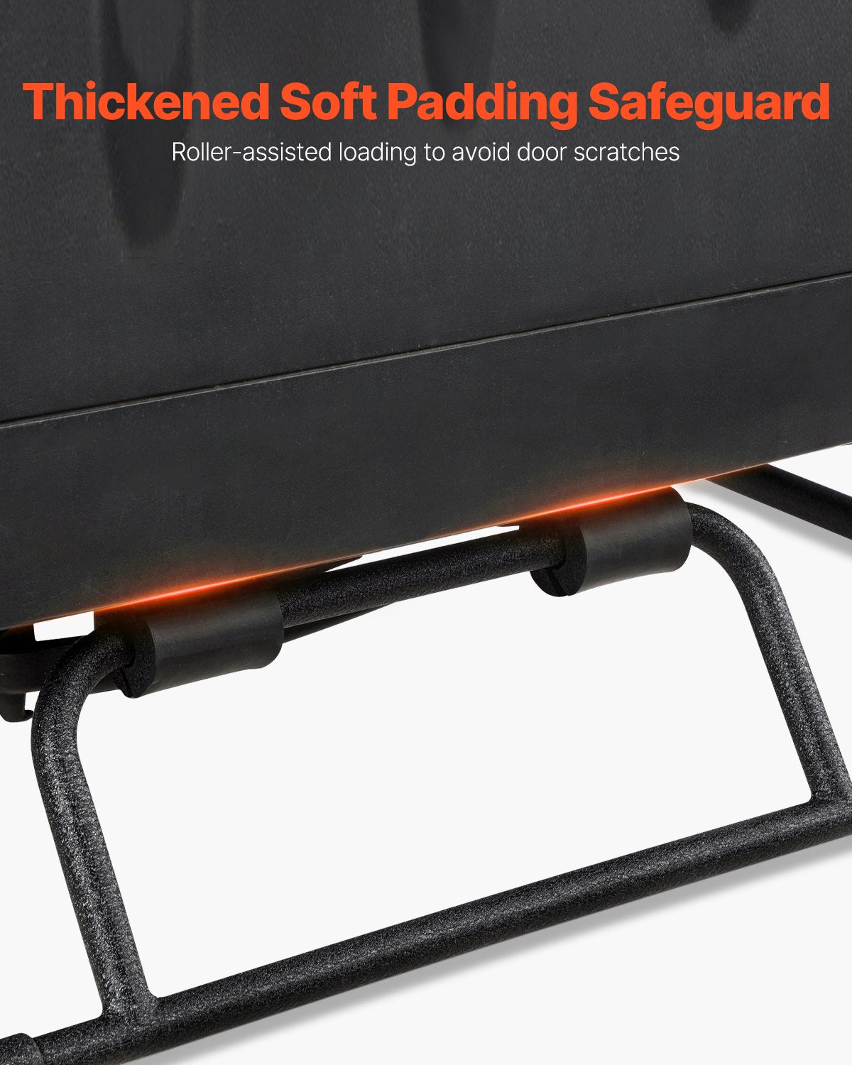 Förvaringsvagn med hård tak, flyttbar och robust vagn med hård tak, med 3 justerbara hål och förtjockad mjuk stoppning, förvaringsställ med hård tak och pulverlackering, passar för Jeep Wrangler TJ, JK, JL