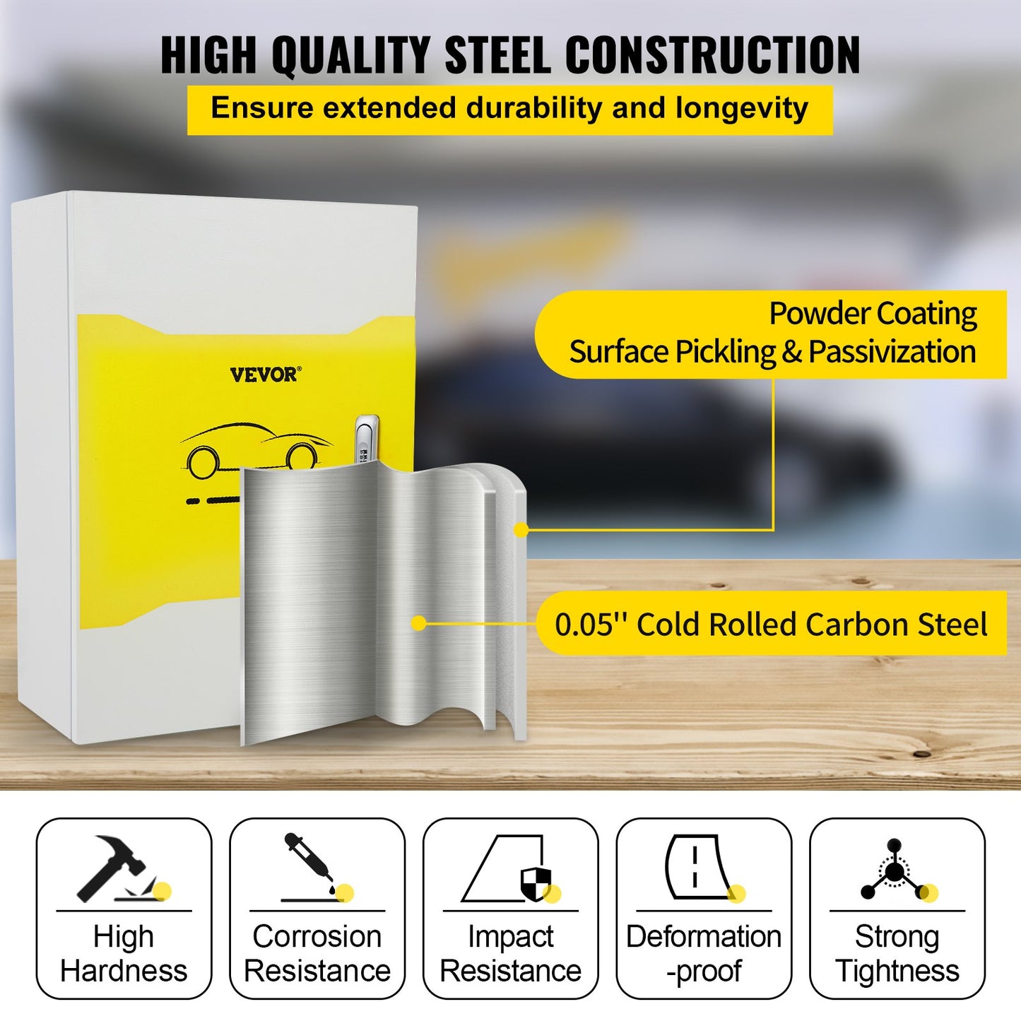 Tesla laddningsstationsbox, 70x50x25cm, utomhuskabelbox laddningsbox kabelorganisatör, IP32 vattentät dammtät kall rullståls elkapsling, för Tesla väggkontakt