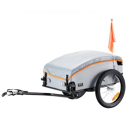 Cykelkärra, lastkapacitet 36/45/70 kg, kraftig cykelkärra, hopfällbar kompakt förvaring med universalkoppling