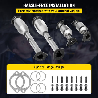 Avgasgrenrör 05-11 Nissan Frontier Avgasgrenrörsbultar Packning Kombination 4.0L OEM-kvalitet Högflödeskatalysator för 2005-2011 Nissan Frontier/Xterra/Pathfinder (EPA-kompatibel)