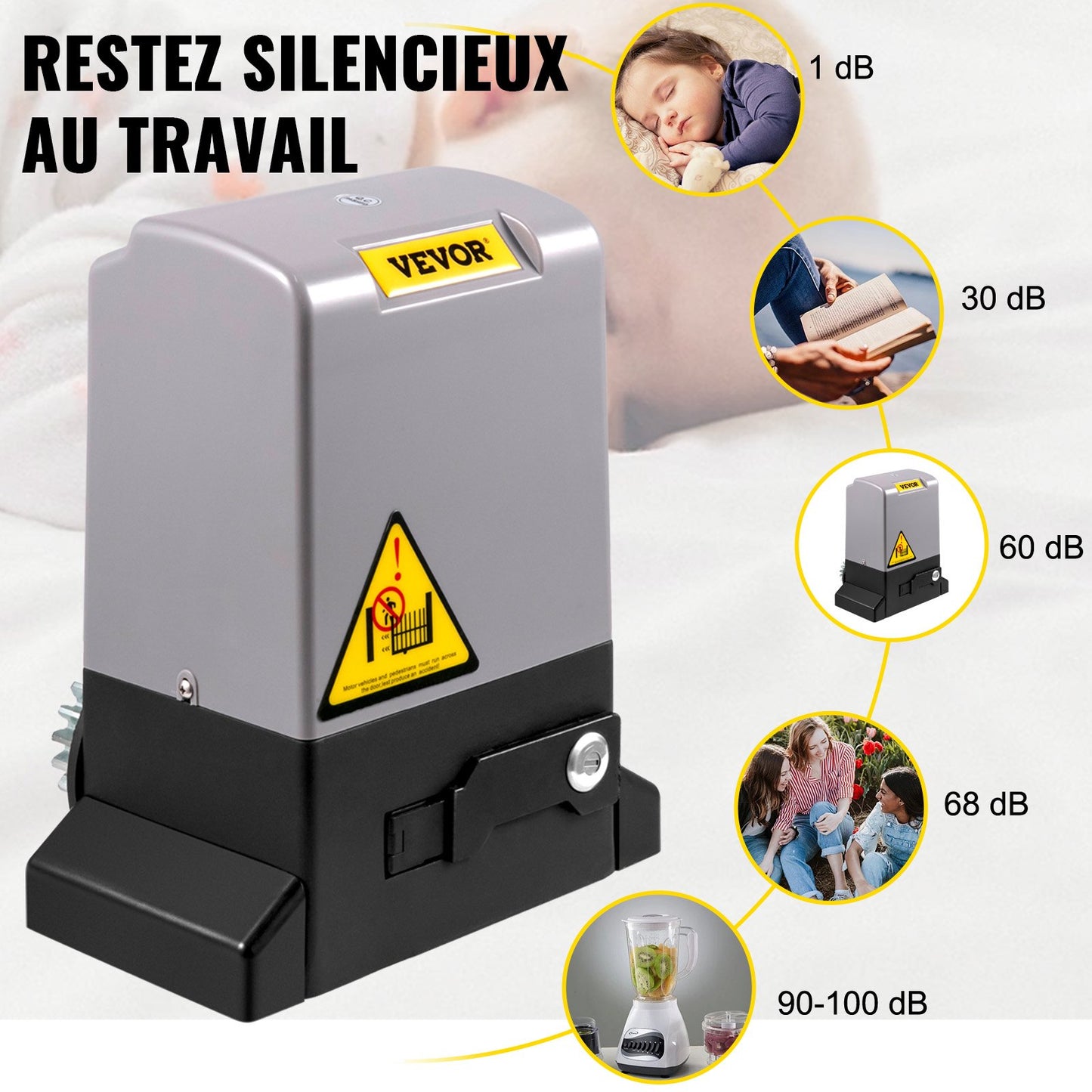 Skjutgrindsöppnare, 1800 KG 7 m, Automatisk skjutgrind med 4 fjärrkontroller och app-kontroll, Elektrisk rullande uppfartsskjutgrindsmotor, Komplett grindmotor med säkerhetssystem