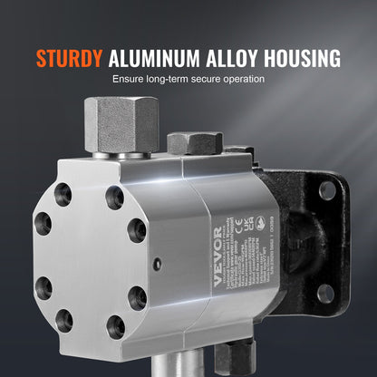 Hydraulisk vedklyvspump, 60,6 l/min, 2-stegs 27,6 MPa vedklyvspump, 2,54 cm inlopp 1,27 cm NPT-utlopp 3600 varv/min Hydraulisk kugghjulspump i aluminium, för liten motormontering av vedklyvar snöplog