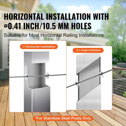 51-pack kabelräckessats 3,2 mm hjulskyddshylsor, bunt med svart osynlig 3,2 mm pressspännare och terminal, kabelräckesstolpeskydd för 0,41 tum horisontellt hålstolpe