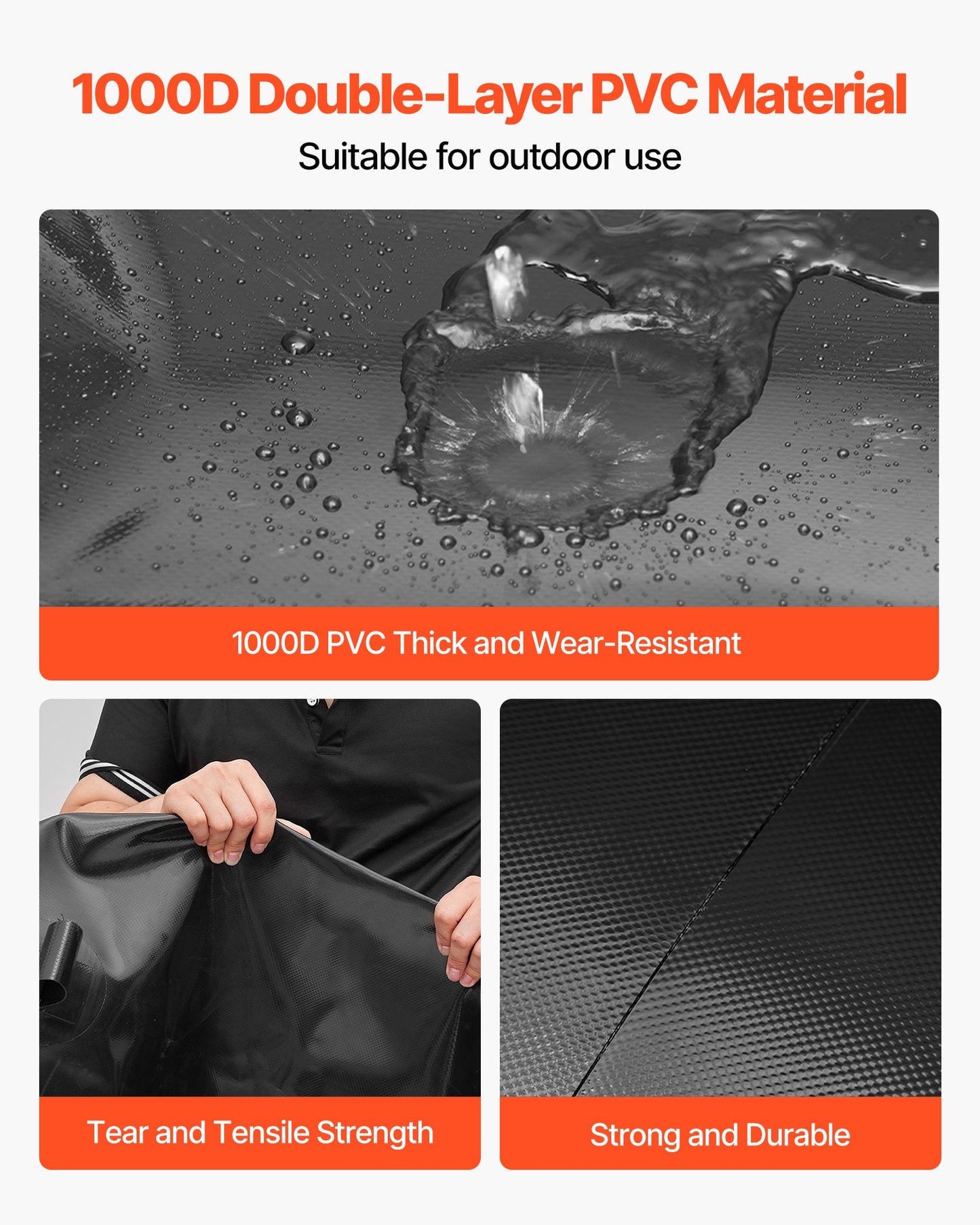 Vattenlagringsblåsa, 113L vattenlagringsbehållare, 1000D PVC förtjockad mjuk påseblåsa, hopfällbar och bärbar för trädgårdsbevattning, camping, husbilar, nödanvändning - svart