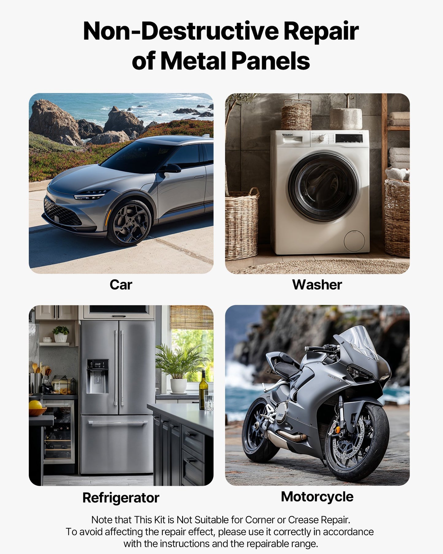 Bucklorsats, 60 delar lackfri bucklorborttagningssats med gyllene lyftare, bryggavdragare, gummihammare, limpistol, verktyg för borttagning av hagelskador på bilkarosser för reparation av bucklor i bilkylskåpsdörr