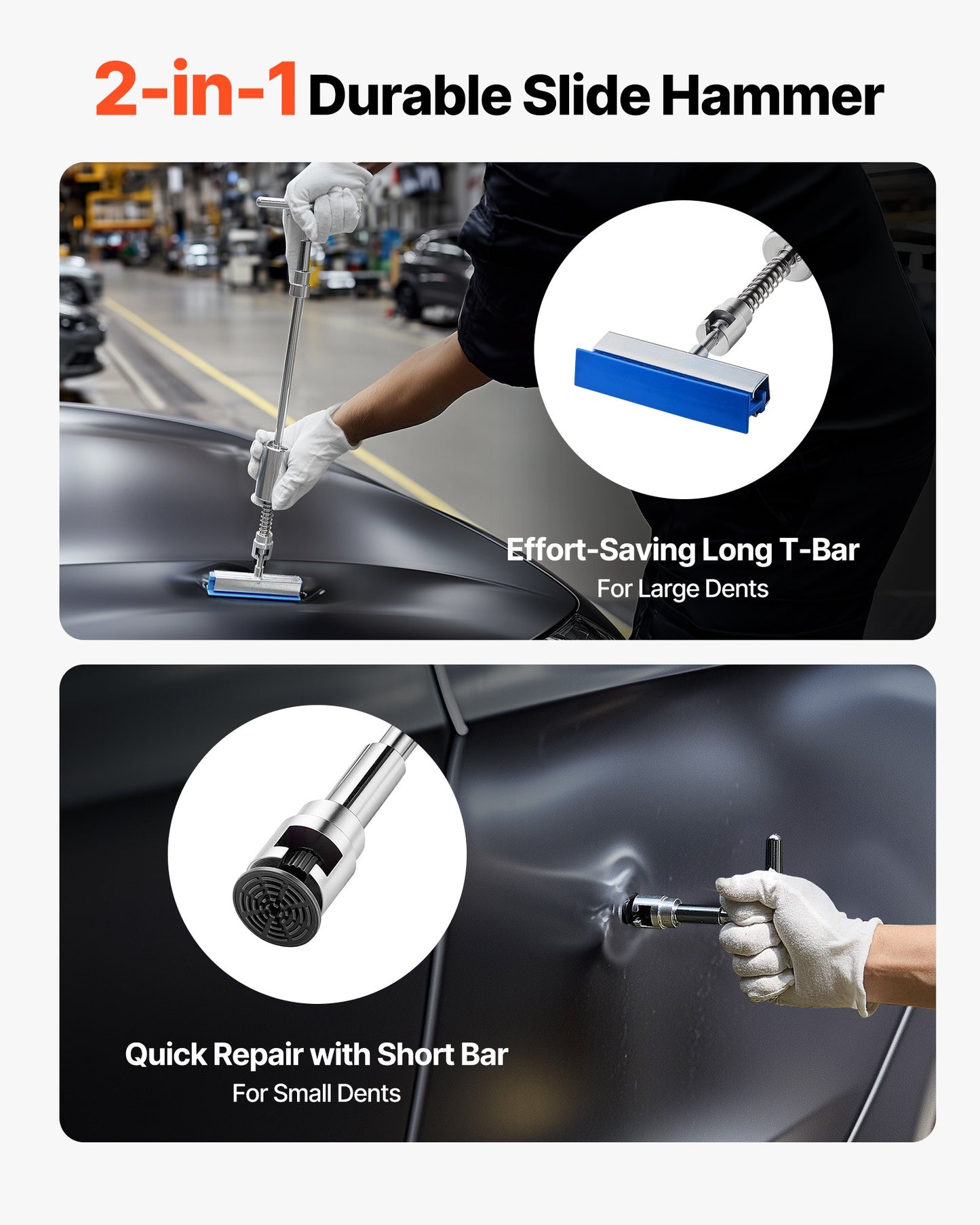 Bucklorborttagningssats, 100 st. lackfri bucklorborttagningssats med gyllene lyftare, bryggavdragare, glidhammare, limpistol, verktyg för borttagning av hagelskador på bilkarosser för reparation av bucklor i bilkylskåpsdörr