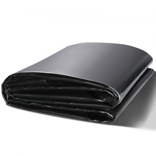 Dammfoder, 10 x 15 fot, 45 mil tjocklek, böjliga dammfoder i EPDM-material, lättskärande underlag för fisk- eller koidammar, vattenfunktioner, vattenfallsbas, fontäner, vattenträdgårdar, svart