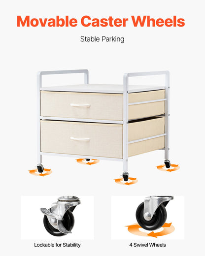 Minikylskåpsställ med förvaring, minikylskåpsbord med kapacitet på 74 kg, 2 lådor och 4 svängbara hjul, mobil minikylskåpshylla, vit minikylskåpsorganisatör för studenthem, lägenhet, kontor, sovrum