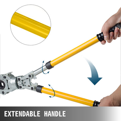 Rörpresstång Handpressningssats med 6 delar verktyg PEX-pressare ø16 - 32 mm för kompositrör Pex-Al-Pex aluminiumkompositrör