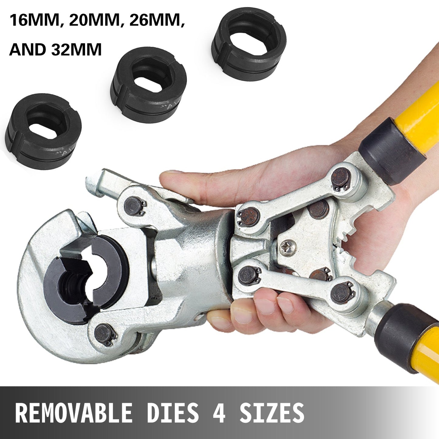 Rörpresstång Handpressningssats med 6 delar verktyg PEX-pressare ø16 - 32 mm för kompositrör Pex-Al-Pex aluminiumkompositrör
