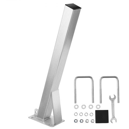 Vinschstativ för båttrailer, 76 x 76 x 863 mm vinschstolpar, båtvinschfäste med U-bultar för 76 mm B x 76-101 mm H trailertunga, galvaniserad, lämplig för vattenskoter, segelbåt, fiskebåt, motorbåt