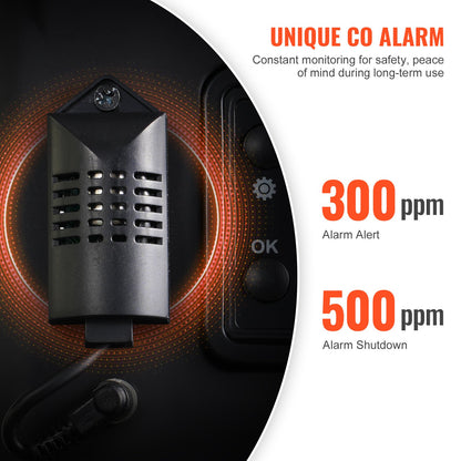 8KW dieselvärmare, 12V/24V allt-i-ett dieselluftvärmare, Bluetooth-appkontroll, fjärrkontroll och displayskärm, CO-larm, snabb uppvärmning vertikal bärbar dieselvärmare för fordon, garage