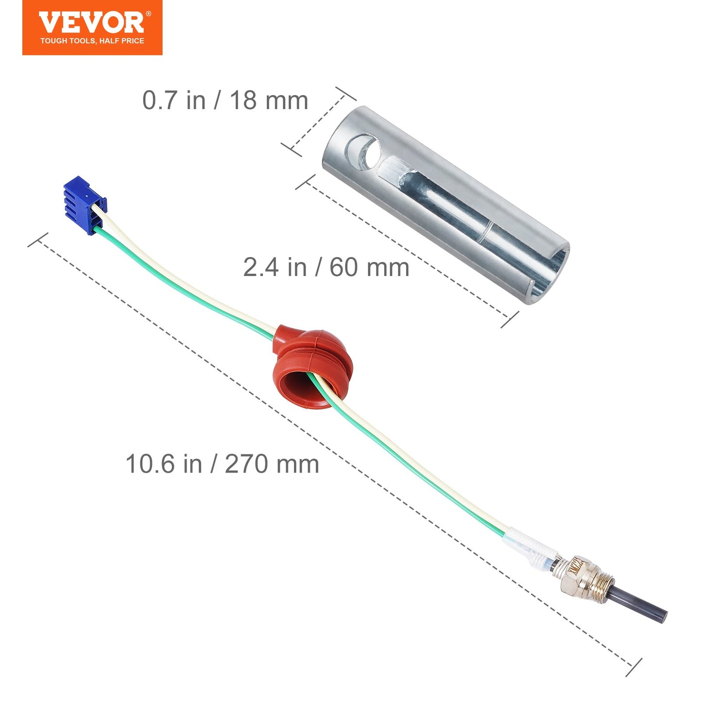 Glödstiftssats för dieselvärmare, reparationssats för keramiskt glödstift, luftdieselparkeringsvärmare med demonteringsverktyg, renoveringssats för dieselvärmare för 2KW/5KW/8KW dieselvärmare